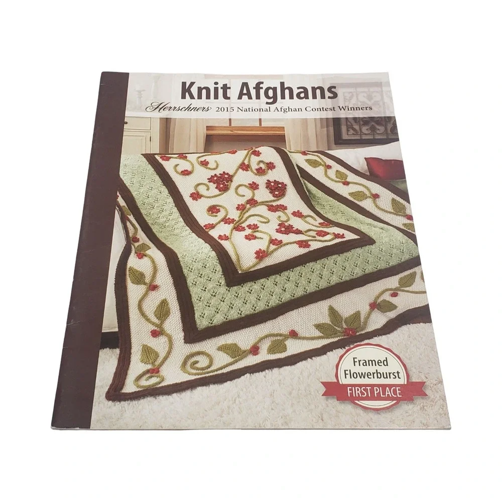Herrschners 2015 National Afghan Contest Winners Knit Afghans Pattern Booklet